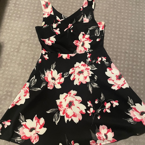 SOLD! 2/$15 Ricki's Floral Fit and Flare dress - Picture 1 of 5